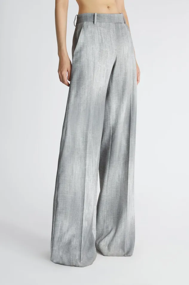 Women Trousers Ermanno Scervino Grey Jeans Print Bootcut Trousers 8211 Ermanno Scervino Grey Denim