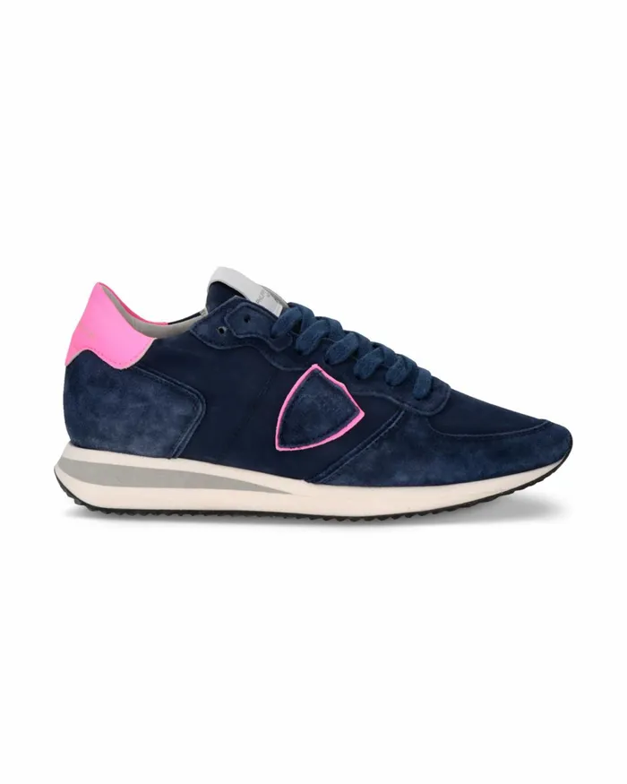 Women Trpx Sneakers BlueFuchsia Shoes Philippe Model Paris Casual