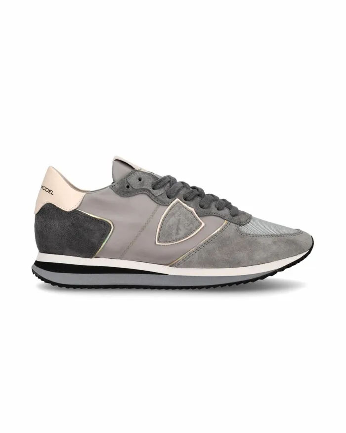 Women Trpx Sneakers GrayRose Shoes Philippe Model Paris Casual