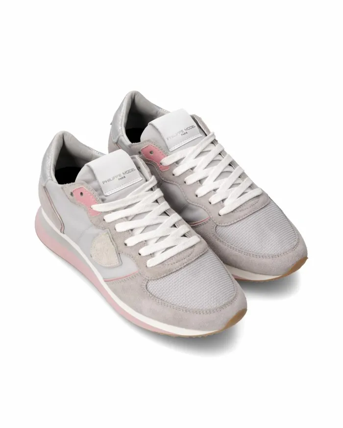 Women Trpx Sneakers GrayRose Shoes Philippe Model Paris Running