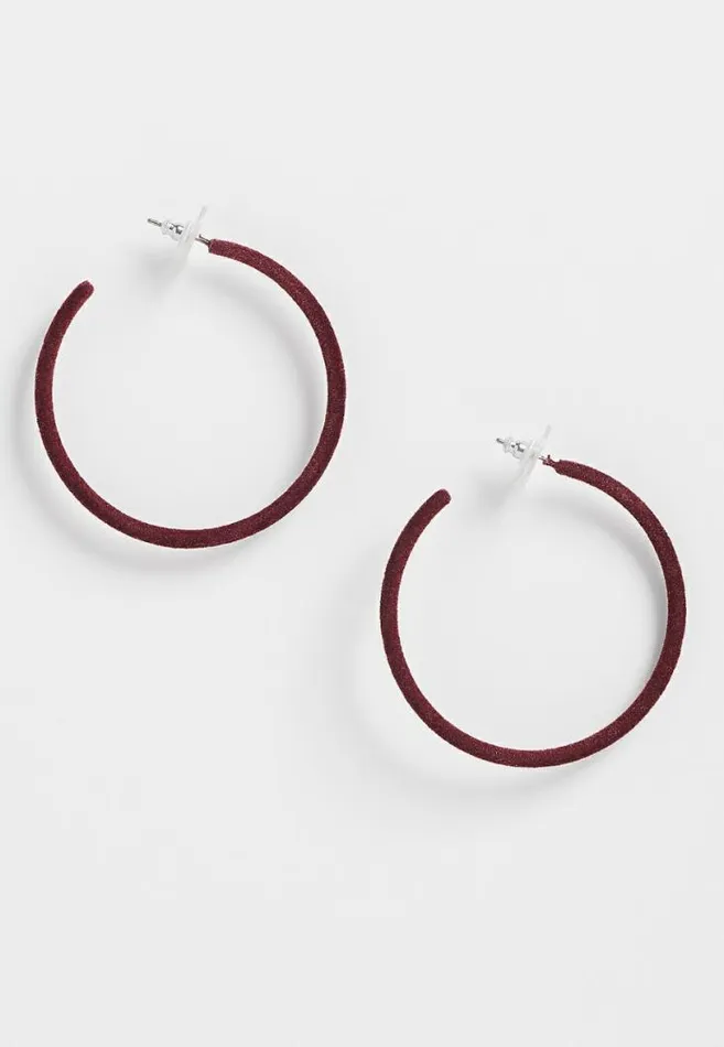 Women Velvet Hoop Earrings Maurices Jewelry