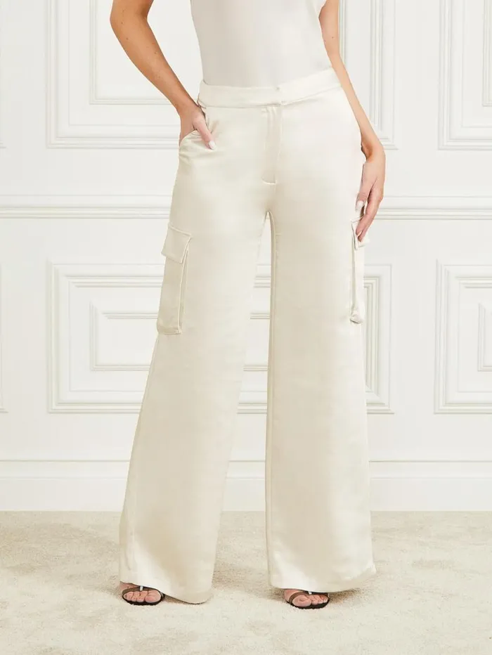 Women Vera Pant Pale Pearl Multi Marciano Bottoms