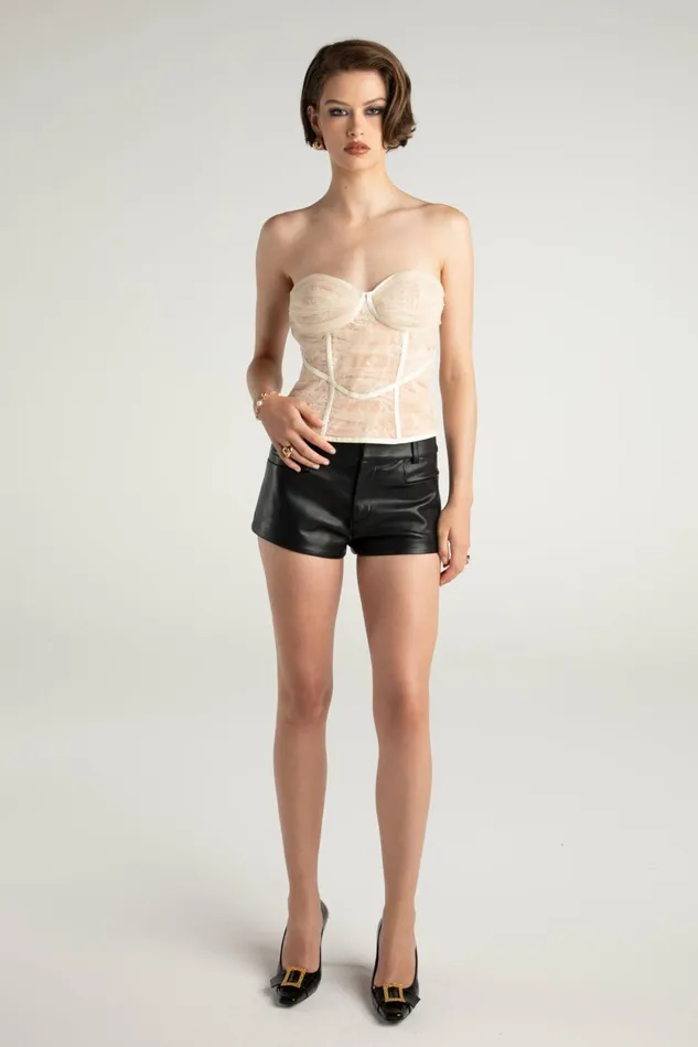 Women Victoria Leather Shorts Nana Jacqueline Shorts