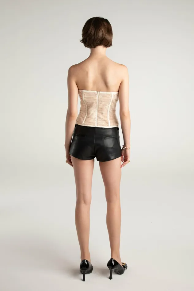 Women Victoria Leather Shorts Nana Jacqueline Shorts