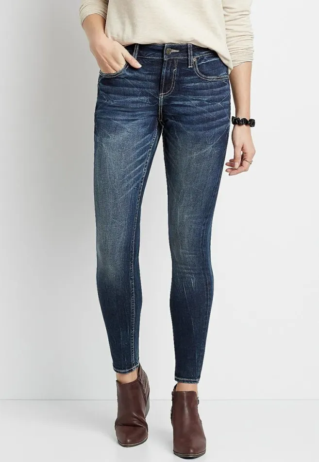 Women Vigoss Dark Wash Skinny Jean Maurices Jeans