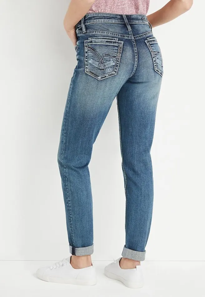 Women Vigoss Medium Rolled Hem Boyfriend Jean Maurices Jeans