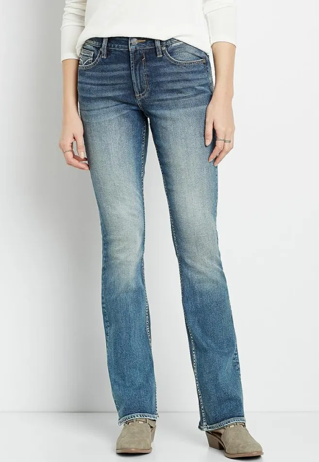 Women Vigoss Medium Wash Bootcut Jean Maurices Jeans