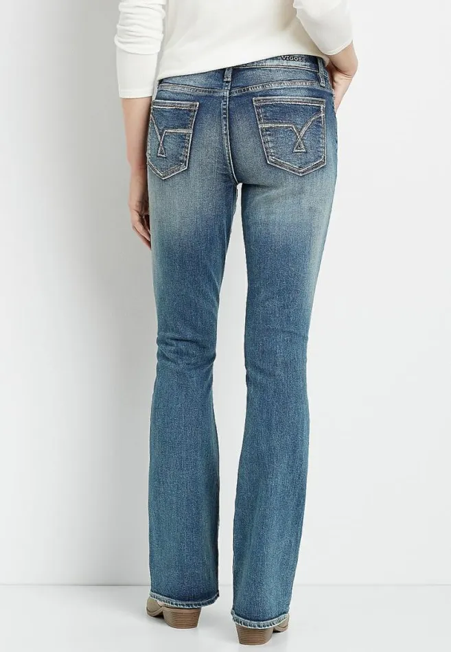 Women Vigoss Medium Wash Bootcut Jean Maurices Jeans
