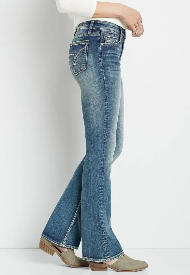 Women Vigoss Medium Wash Bootcut Jean Maurices Jeans