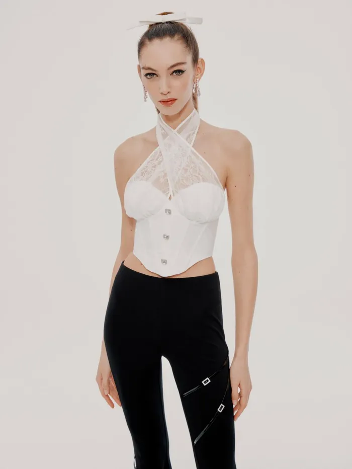 Women Vivian White Top Nana Jacqueline Tops