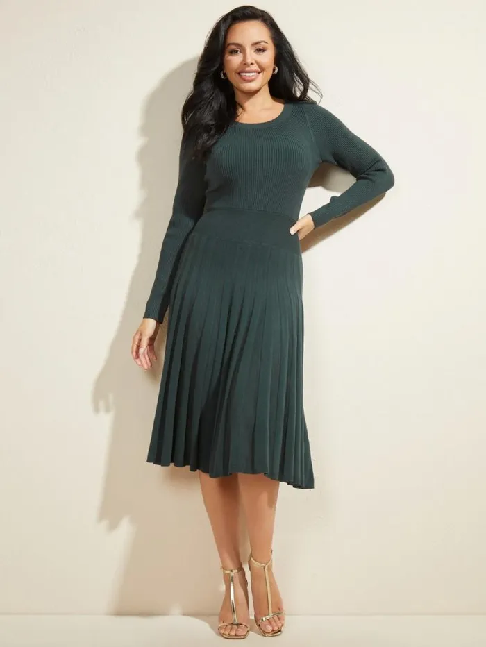 Women Wavelength Sweater Dress Forbidden Forest Marciano Dresses Women Wavelength Sweater Dress Forbidden Forest Marciano Dresses