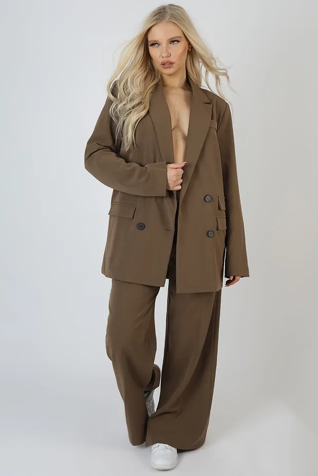 Women Wide Leg Split Hem Tailored Trousers Mushroom Kaiia Brown Public Desire Two Piece Sets Women Wide Leg Split Hem Tailored Trousers Mushroom Kaiia Brown Public Desire Two Piece Sets