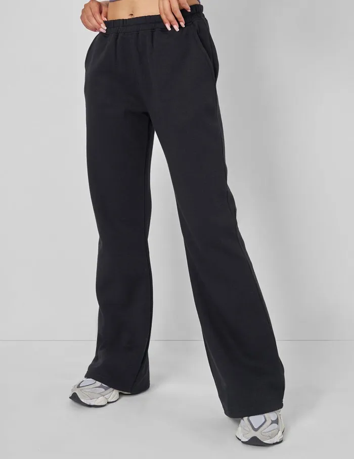 Women Wide Leg Sweat Pants Black Black Public Desire Tracksuit