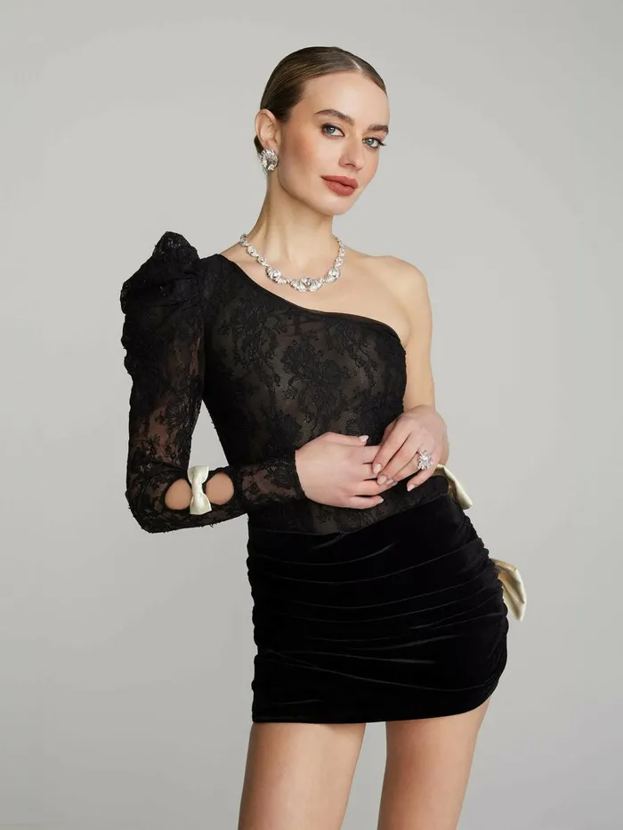 Women Wilma Velvet Dress Nana Jacqueline LBD