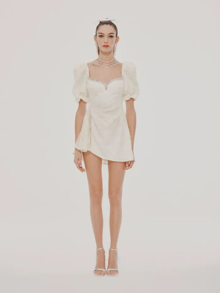 Women Ysabella White Dress Nana Jacqueline Mini