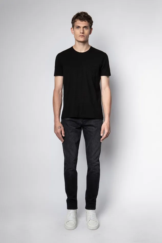 Zadig and Voltaire All Men STOCKHOLM T SHIRT BLACK BLACK 8211 Men
