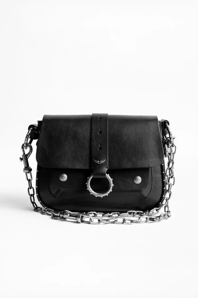 Zadig and Voltaire Bags KATE SMOOTH BAG Black 8211 WomenMen