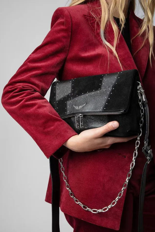 Zadig and Voltaire Bags ROCKY PATCHWORK STUDS 8211 WomenMen Zadig and Voltaire Bags ROCKY PATCHWORK STUDS 8211 WomenMen