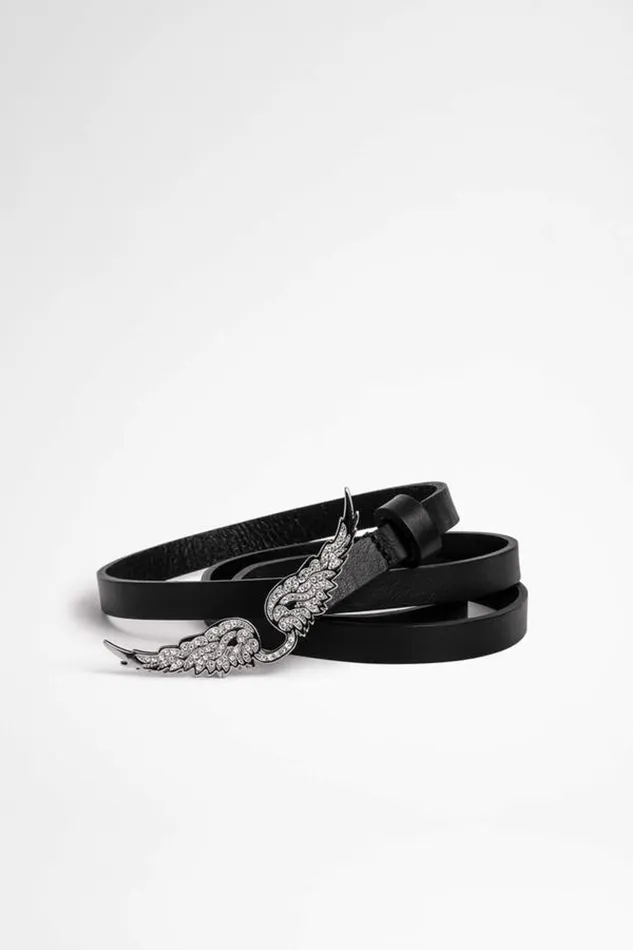 Zadig and Voltaire Belts ROCK WINGS BELT BLACK 8211 WomenMen