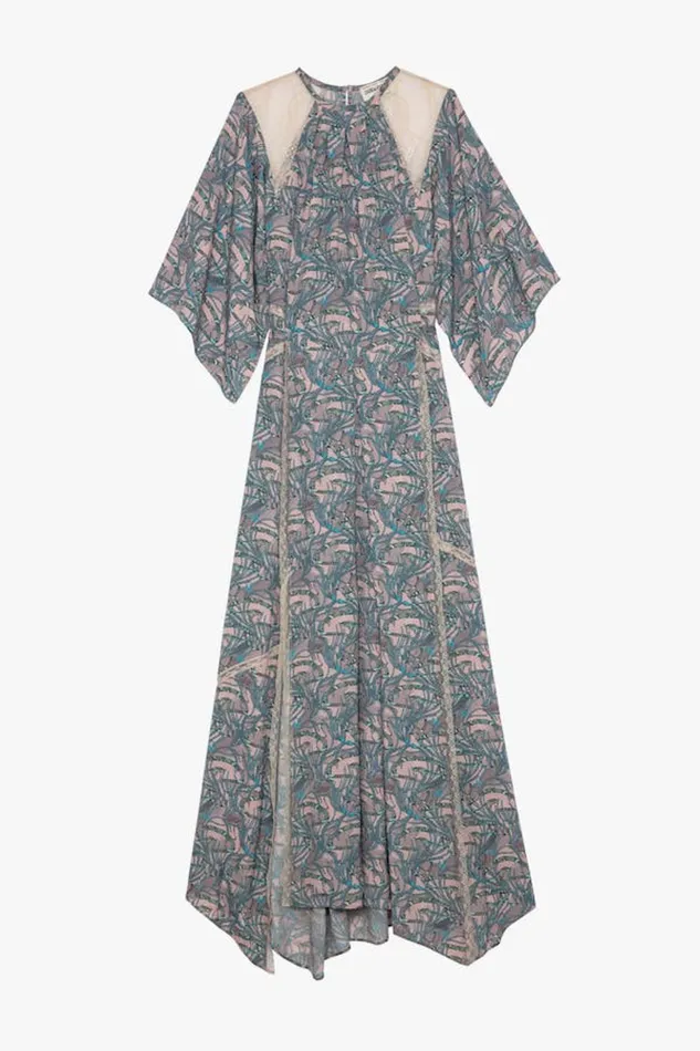 Zadig and Voltaire Dresses RIELLE SNAKE CHAINES PINK MIX 8211 Women Zadig and Voltaire Dresses RIELLE SNAKE CHAINES PINK MIX 8211 Women