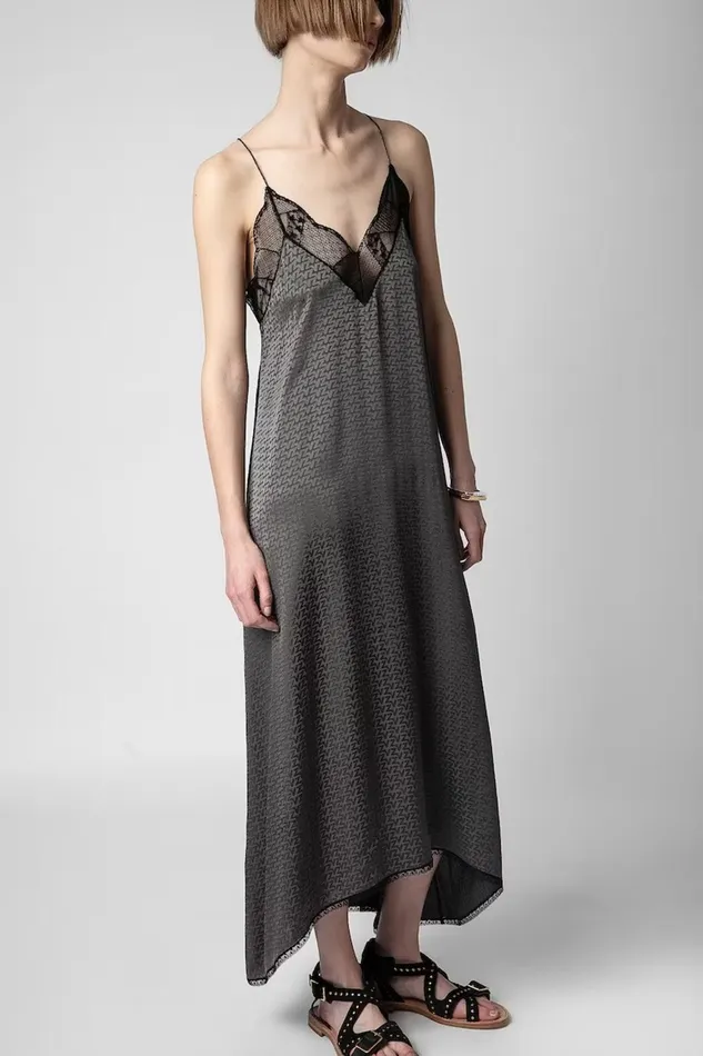 Zadig and Voltaire Dresses RISTY ZV3D DRESS GREY 8211 Women Zadig and Voltaire Dresses RISTY ZV3D DRESS GREY 8211 Women