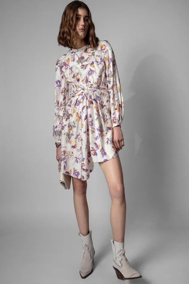 Zadig and Voltaire Dresses RIVAGE FLOWER DRESS TOILE 8211 Women