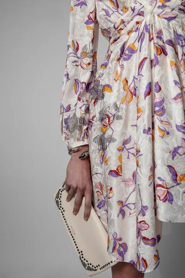 Zadig and Voltaire Dresses RIVAGE FLOWER DRESS TOILE 8211 Women Zadig and Voltaire Dresses RIVAGE FLOWER DRESS TOILE 8211 Women