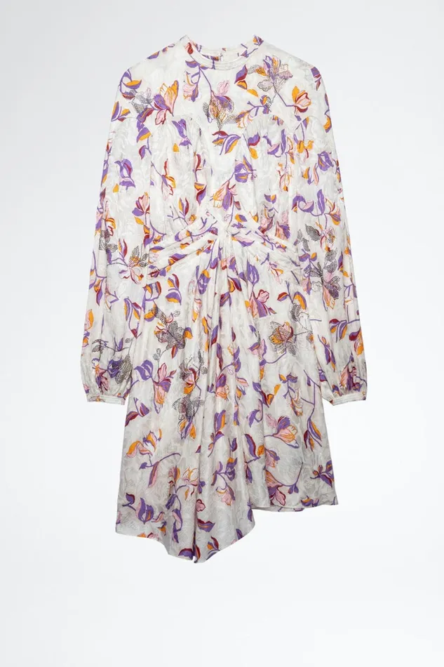 Zadig and Voltaire Dresses RIVAGE FLOWER DRESS TOILE 8211 Women Zadig and Voltaire Dresses RIVAGE FLOWER DRESS TOILE 8211 Women