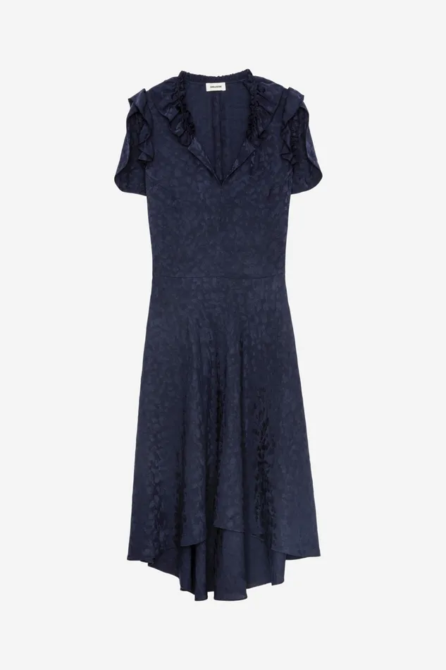 Zadig and Voltaire Dresses ROBERTY JAC LEO NAVY 8211 Women