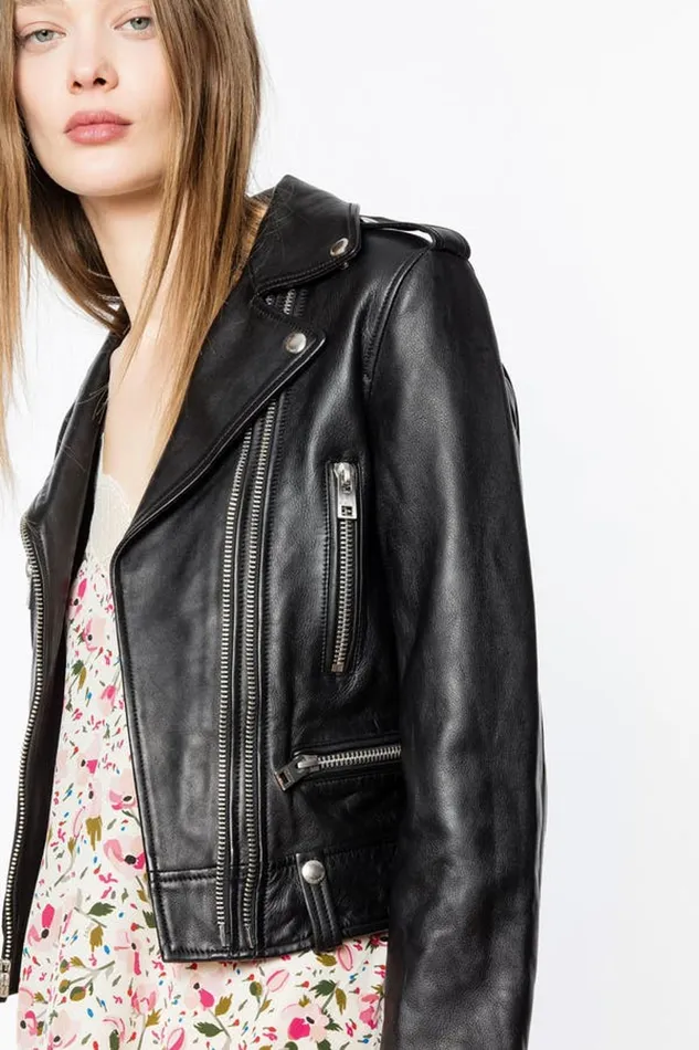 Zadig and Voltaire Jackets LENNI PERFECTO LHT JACKET BLACK BLACK 8211 Women Zadig and Voltaire Jackets LENNI PERFECTO LHT JACKET BLACK BLACK 8211 Women