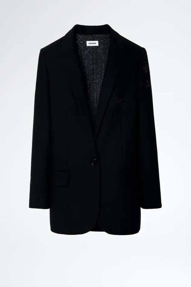Zadig and Voltaire Jackets VIVA STAR JACKET BLACK 8211 Women Zadig and Voltaire Jackets VIVA STAR JACKET BLACK 8211 Women