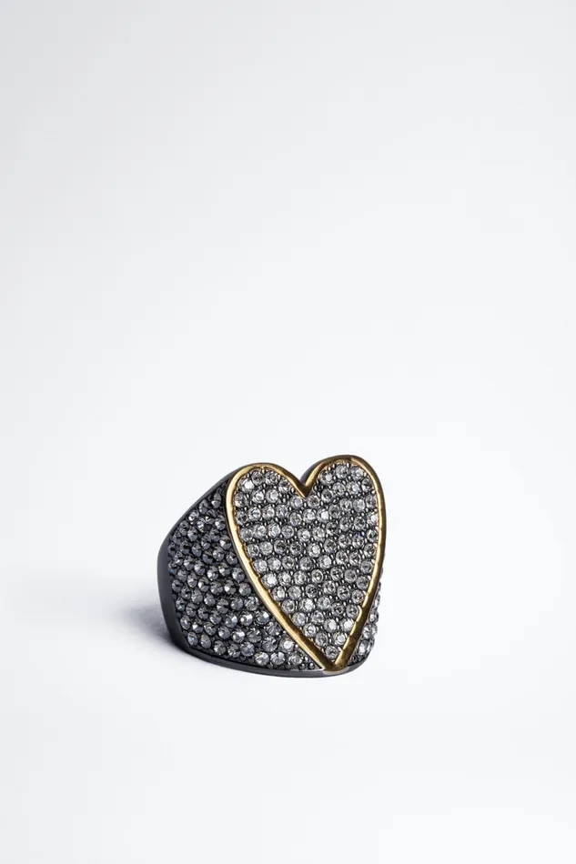 Zadig and Voltaire Jewellery IDOL STRASS RING SHINY BLACK 8211 WomenMen Zadig and Voltaire Jewellery IDOL STRASS RING SHINY BLACK 8211 WomenMen