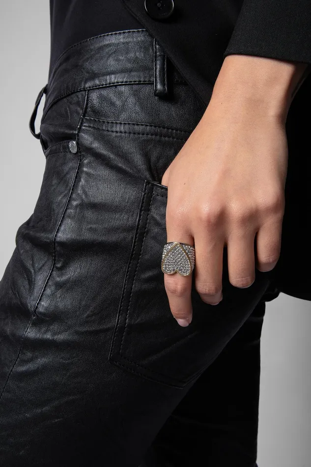 Zadig and Voltaire Jewellery IDOL STRASS RING SHINY BLACK 8211 WomenMen Zadig and Voltaire Jewellery IDOL STRASS RING SHINY BLACK 8211 WomenMen