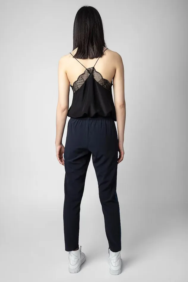 Zadig and Voltaire Pants PAULA BAND B DARK NAVY 8211 Women Zadig and Voltaire Pants PAULA BAND B DARK NAVY 8211 Women