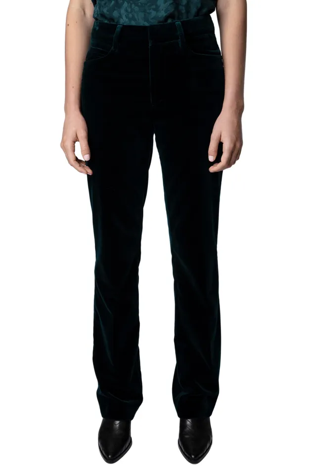 Zadig and Voltaire Pants PESTO VELVET PANT PEACOCK 8211 Women Zadig and Voltaire Pants PESTO VELVET PANT PEACOCK 8211 Women