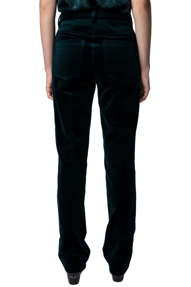 Zadig and Voltaire Pants PESTO VELVET PANT PEACOCK 8211 Women Zadig and Voltaire Pants PESTO VELVET PANT PEACOCK 8211 Women