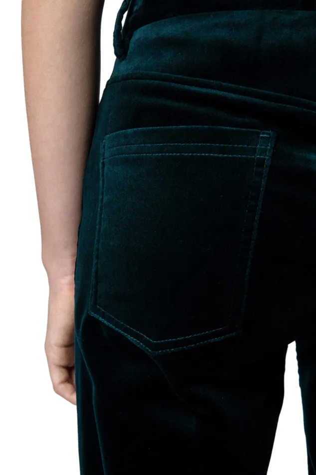 Zadig and Voltaire Pants PESTO VELVET PANT PEACOCK 8211 Women Zadig and Voltaire Pants PESTO VELVET PANT PEACOCK 8211 Women
