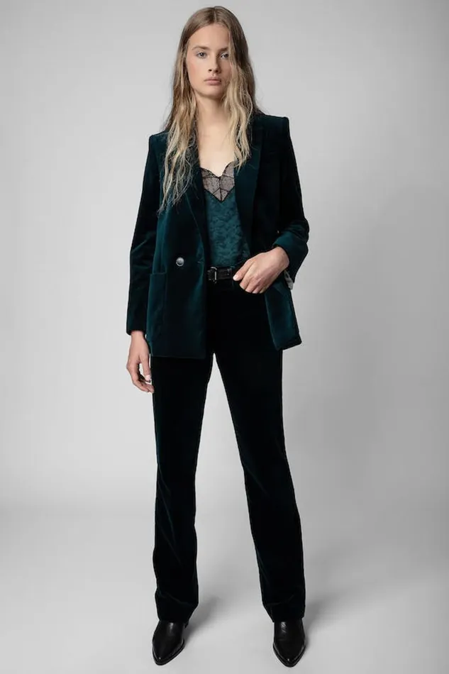 Zadig and Voltaire Shirts and Tops CHRISTY LEO CAMI P PEACOCK 8211 Women Zadig and Voltaire Shirts and Tops CHRISTY LEO CAMI P PEACOCK 8211 Women