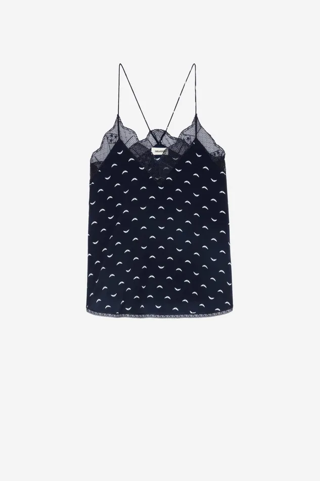 Zadig and Voltaire Shirts and Tops CHRISTY POLKA WINGS MARINE 8211 Women