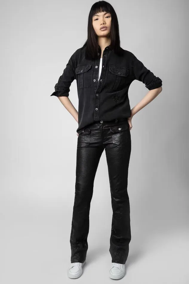Zadig and Voltaire Shirts and Tops TEROS SHIRT WASHED BLACK 8211 Women Zadig and Voltaire Shirts and Tops TEROS SHIRT WASHED BLACK 8211 Women