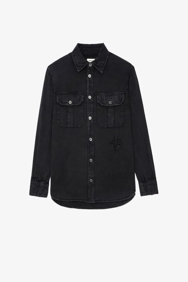 Zadig and Voltaire Shirts and Tops TEROS SHIRT WASHED BLACK 8211 Women Zadig and Voltaire Shirts and Tops TEROS SHIRT WASHED BLACK 8211 Women