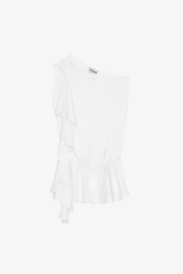 Zadig and Voltaire Shirts and Tops TIC SATIN TOP WHITE 8211 Women Zadig and Voltaire Shirts and Tops TIC SATIN TOP WHITE 8211 Women