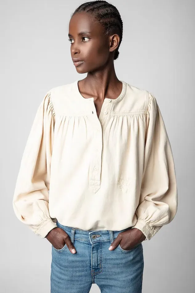 Zadig and Voltaire Shirts and Tops TIGY TWILL SUGAR 8211 Women