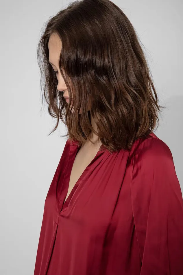 Zadig and Voltaire Shirts and Tops TINK SATIN W WINE 8211 Women Zadig and Voltaire Shirts and Tops TINK SATIN W WINE 8211 Women