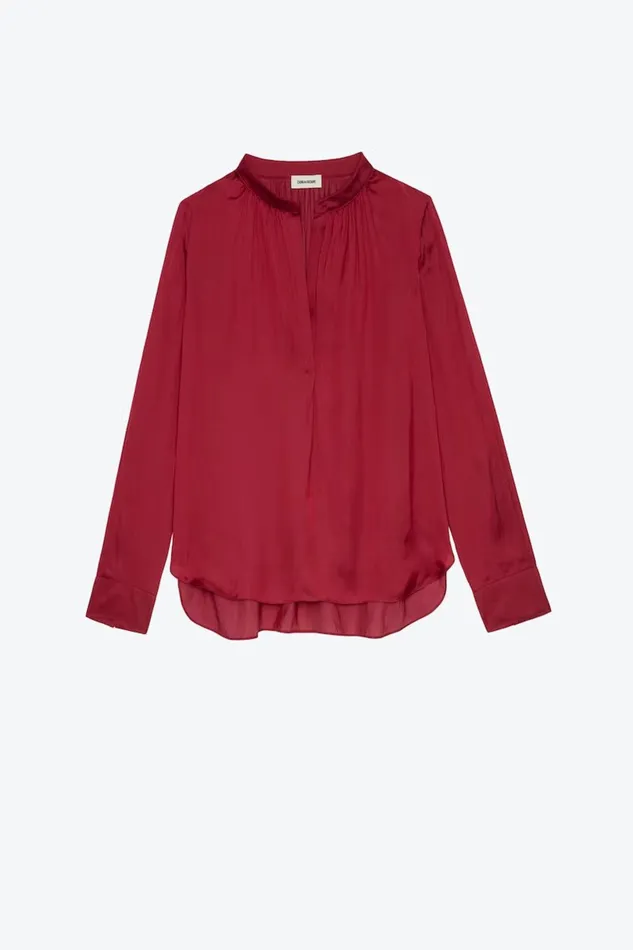Zadig and Voltaire Shirts and Tops TINK SATIN W WINE 8211 Women Zadig and Voltaire Shirts and Tops TINK SATIN W WINE 8211 Women