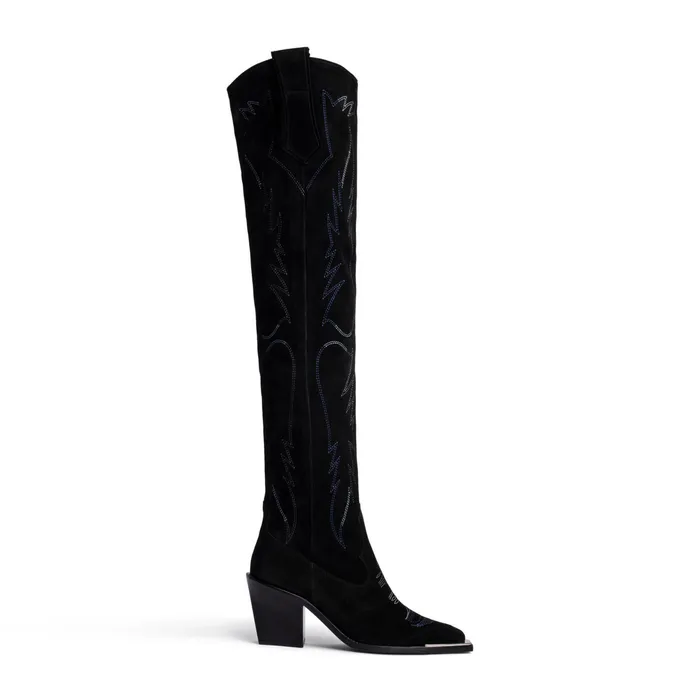 Zadig and Voltaire ShoesBoots CARA KNEE HIGH BOOTS BLACK 8211 WomenMen Zadig and Voltaire ShoesBoots CARA KNEE HIGH BOOTS BLACK 8211 WomenMen