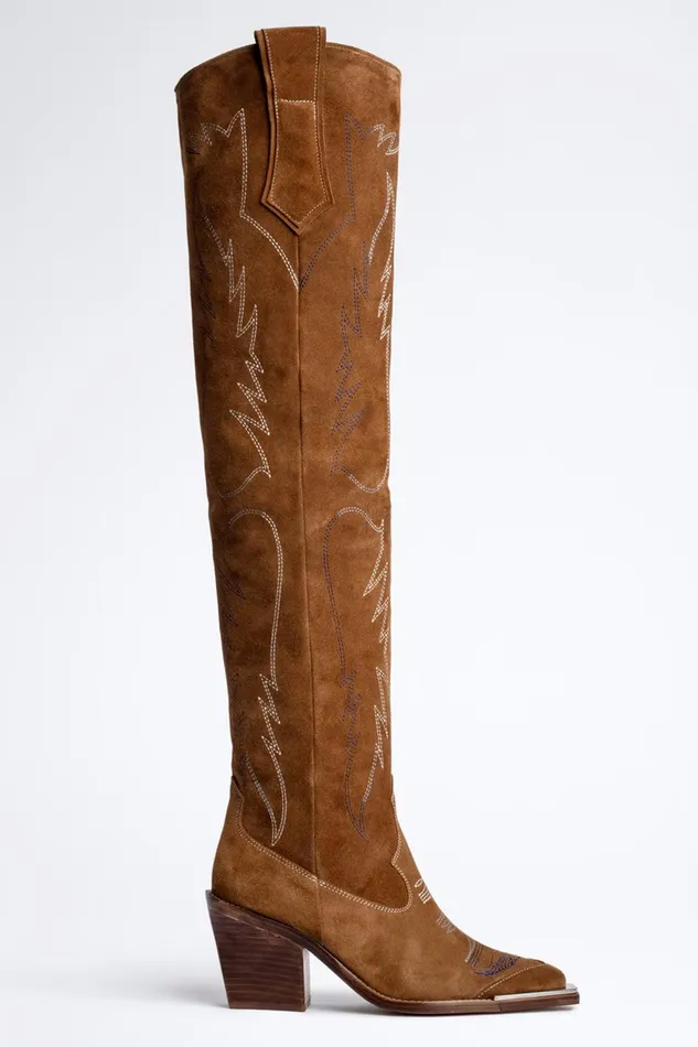 Zadig and Voltaire ShoesBoots CARA KNEE HIGH BOOTS C COGNAC 8211 WomenMen Zadig and Voltaire ShoesBoots CARA KNEE HIGH BOOTS C COGNAC 8211 WomenMen