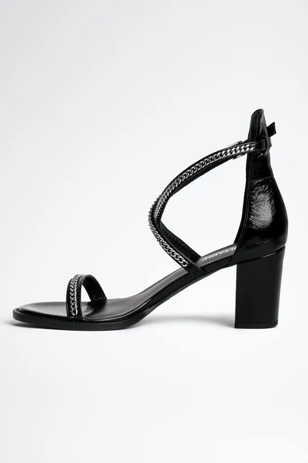 Zadig and Voltaire ShoesBoots MAY PATENT CHAIN HEELS BLACK 8211 WomenMen Zadig and Voltaire ShoesBoots MAY PATENT CHAIN HEELS BLACK 8211 WomenMen