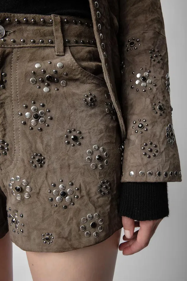 Zadig and Voltaire Skirts and Shorts SCOTT DAIM SUEDE SHORTS CHESTNUT 8211 Women Zadig and Voltaire Skirts and Shorts SCOTT DAIM SUEDE SHORTS CHESTNUT 8211 Women