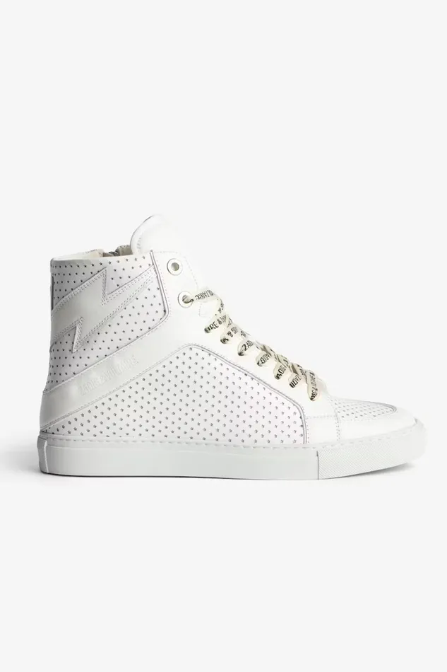 Zadig and Voltaire Sneakers HIGH FLASH PERF WHITE 8211 WomenMen